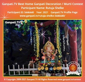 Rutuja Shelke Home Ganpati Picture