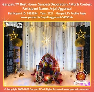 Anjali Aggarwal Home Ganpati Picture