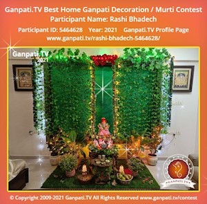 Rashi Bhadech Home Ganpati Picture