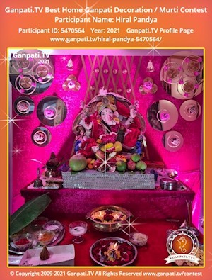 Hiral Pandya Home Ganpati Picture