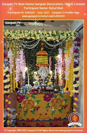 Rahul Mali Home Ganpati Picture