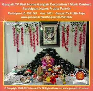 Prutha Parekh Home Ganpati Picture