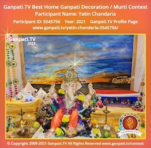 Yatin Chandaria Home Ganpati Picture