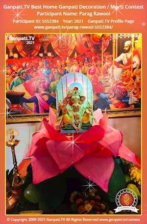Parag Rawool Home Ganpati Picture