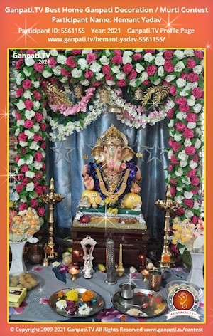 Hemant Yadav Home Ganpati Picture