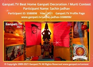 Sachin Jadhav Home Ganpati Picture