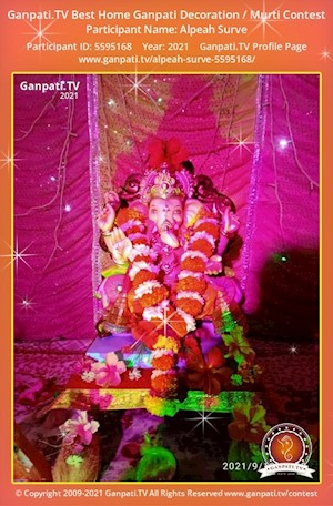 Alpeah Surve Home Ganpati Picture