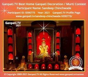 Sandeep Chinchwade Home Ganpati Picture