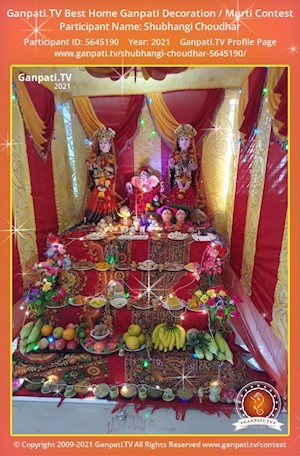 Shubhangi Choudhar Home Ganpati Picture