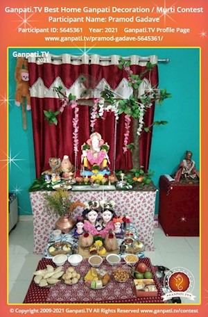Pramod Gadave Home Ganpati Picture