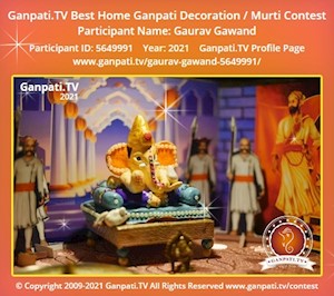 Gaurav Gawand Home Ganpati Picture