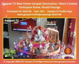 Hiralal Patange Home Ganpati Picture