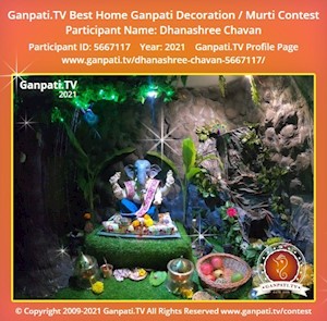 Dhanashree Chavan Home Ganpati Picture