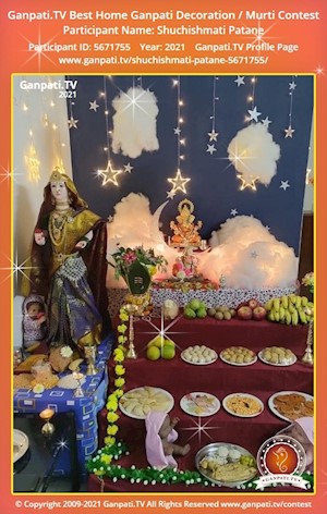 Shuchishmati Patane Home Ganpati Picture