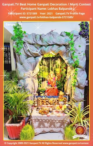 Lobhas Balpande Home Ganpati Picture