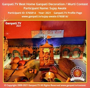 Sujay Awate Home Ganpati Picture