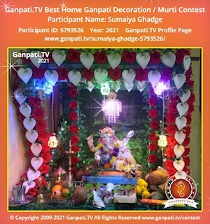 Sumaiya Ghadge Home Ganpati Picture