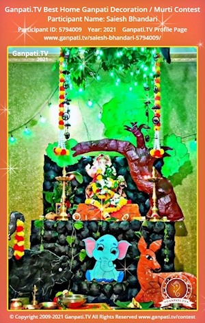 Saiesh Bhandari Home Ganpati Picture