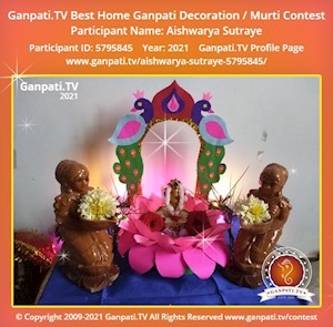 Aishwarya Sutraye Home Ganpati Picture