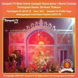 Shrikant Thakare Home Ganpati Picture