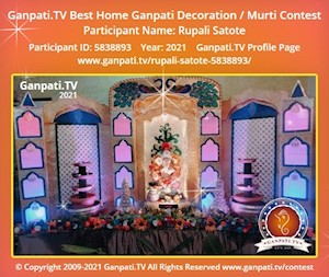 Rupali Satote Home Ganpati Picture