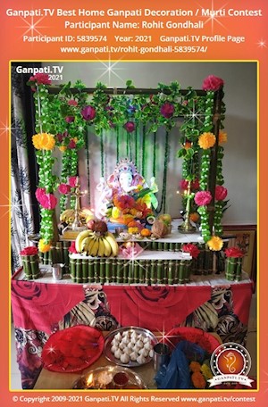 Rohit Gondhali Home Ganpati Picture