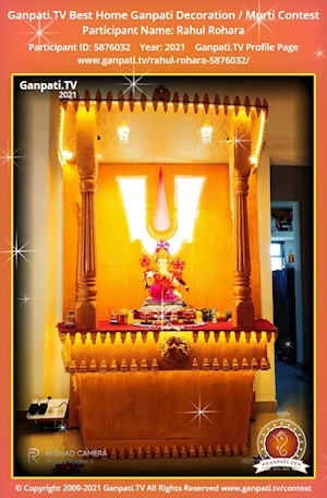 Rahul Rohara Home Ganpati Picture