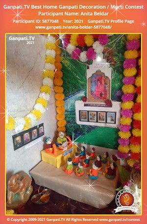 Anita Beldar Home Ganpati Picture