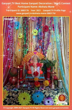 Akshata Mane Home Ganpati Picture