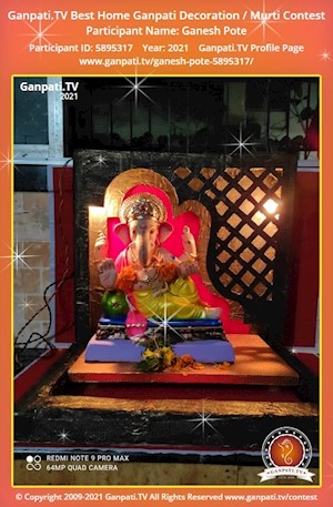 Ganesh Pote Home Ganpati Picture