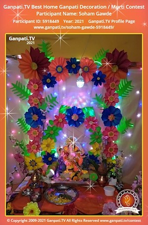 Soham Gawde Home Ganpati Picture