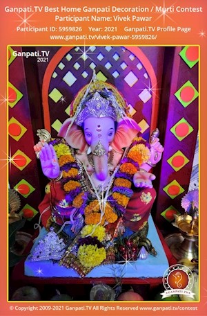 Vivek Pawar Home Ganpati Picture