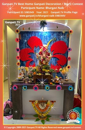 Bhargavi Naik Home Ganpati Picture