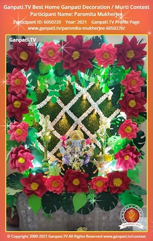 Paromita Mukherjee Home Ganpati Picture