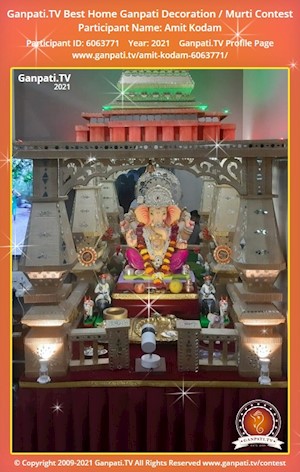 Amit Kodam Home Ganpati Picture