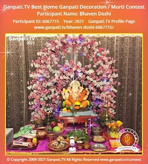 Bhaven Doshi Home Ganpati Picture