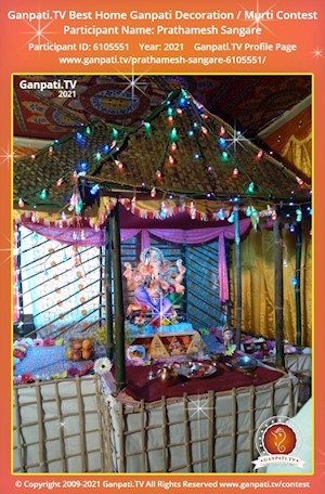 Prathamesh Sangare Home Ganpati Picture