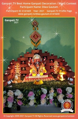 Diwa Gautam Home Ganpati Picture