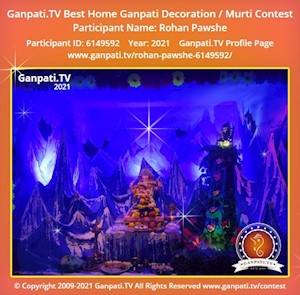 Rohan Pawshe Home Ganpati Picture