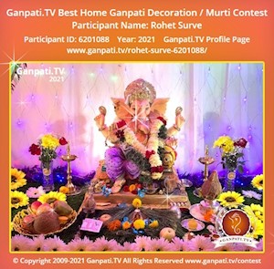 Rohet Surve Home Ganpati Picture