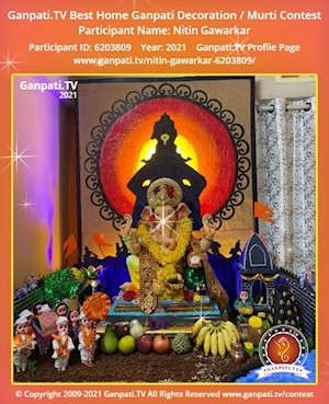 Nitin Gawarkar Home Ganpati Picture