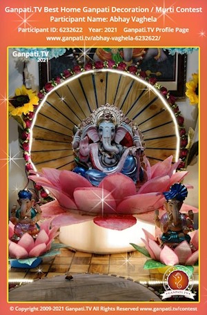 Abhay Vaghela Home Ganpati Picture