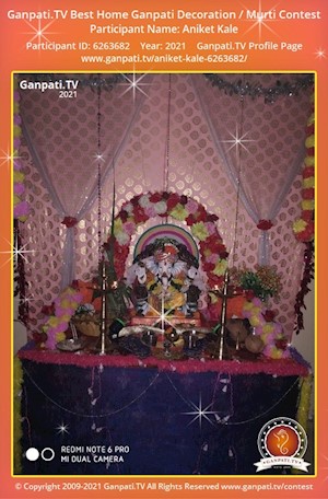 Aniket Kale Home Ganpati Picture