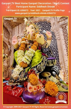 Siddhesh Shinde Home Ganpati Picture