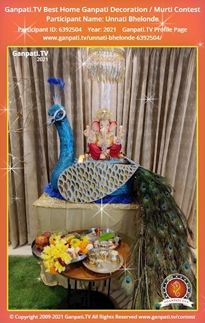 Unnati Bhelonde Home Ganpati Picture