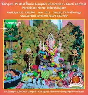 Rakesh Kajare Home Ganpati Picture