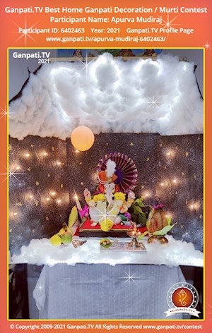 Apurva Mudiraj Home Ganpati Picture