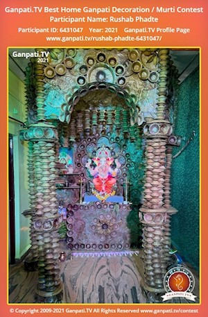 Rushab Phadte Home Ganpati Picture