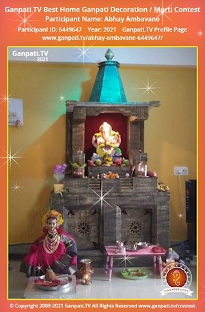 Abhay Ambavane Home Ganpati Picture