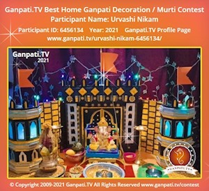 Urvashi Nikam Home Ganpati Picture